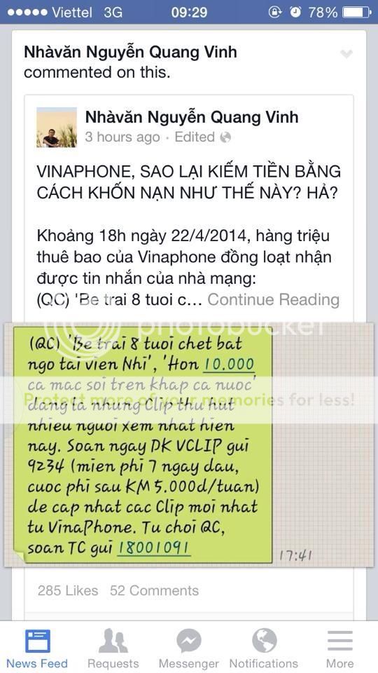 Cách kiếm tiền phản cảm của Vinaphone